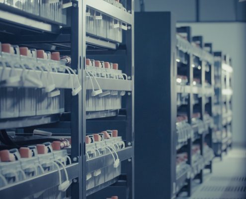 Battery Rack als Notstromlösung in einem Data Center